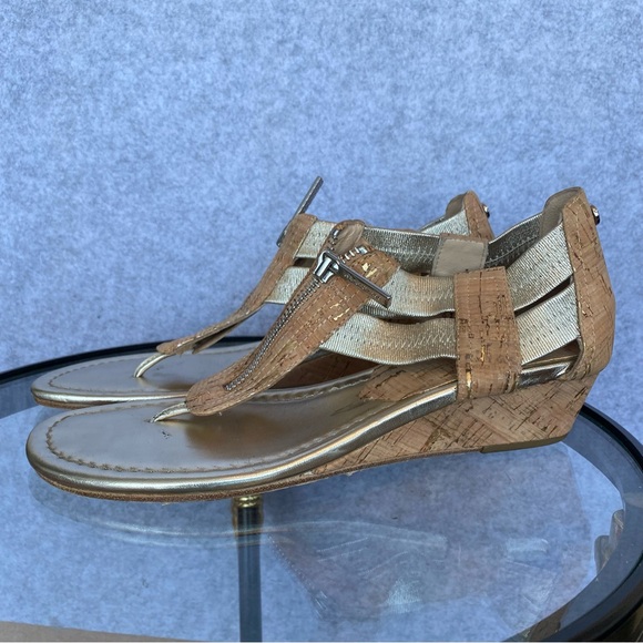Donald J. Pliner Shoes - D16 Donald J Pliner Dori wedge sandals cork metallic 7.5N